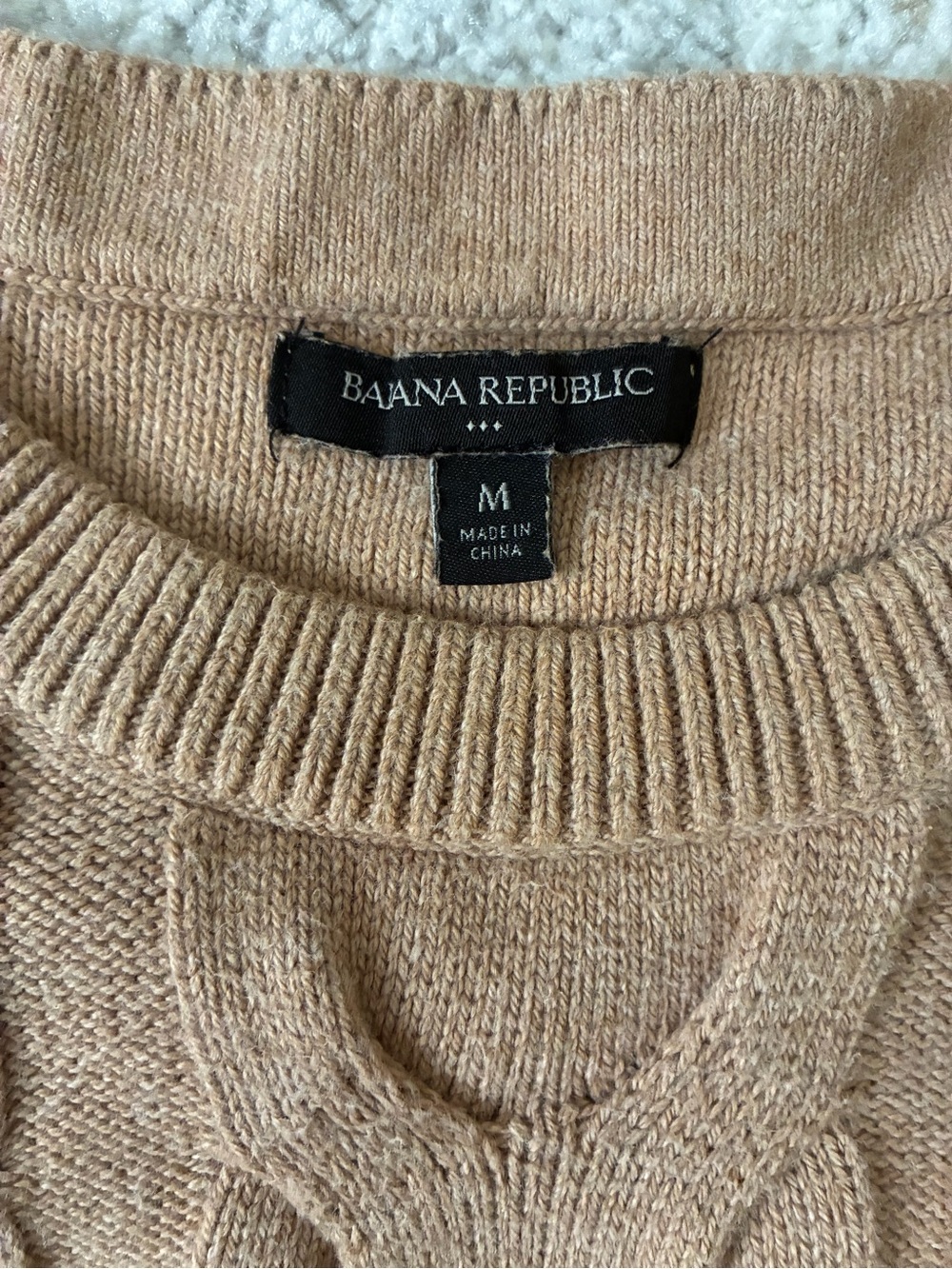 Banana Republic Chunky Knit Cropped Sweater Vest Size M- Grandpa Chic - Picture 2 of 6